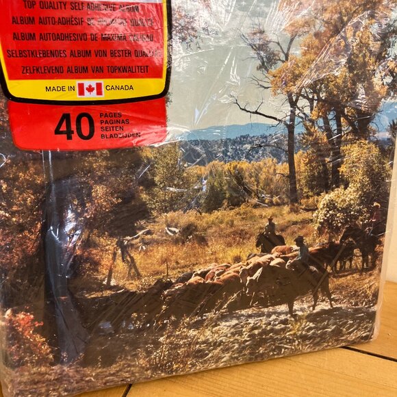 DF Desmarais Photo Album Cowboy Western Padded Cover 40 Self Adhesive Pages - Picture 2 of 4